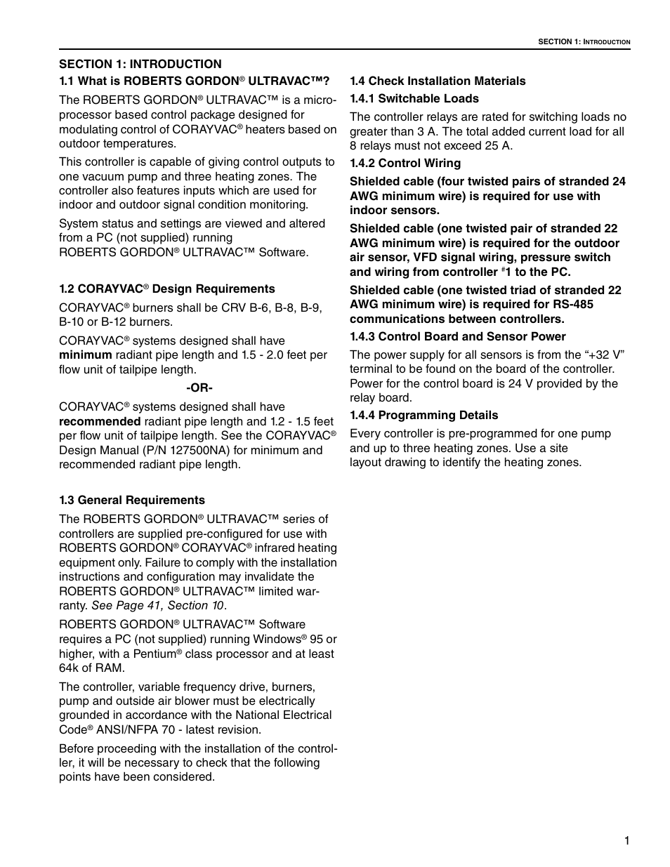Roberts Gorden UltraVac NEMA 4 User Manual | Page 7 / 48