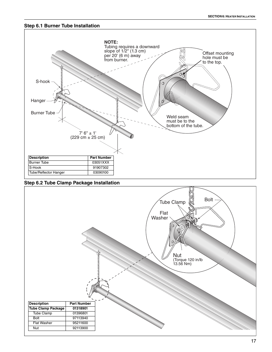 Bolt tube clamp flat washer | Roberts Gorden VANTAGE II CTH2-80 User Manual | Page 23 / 32
