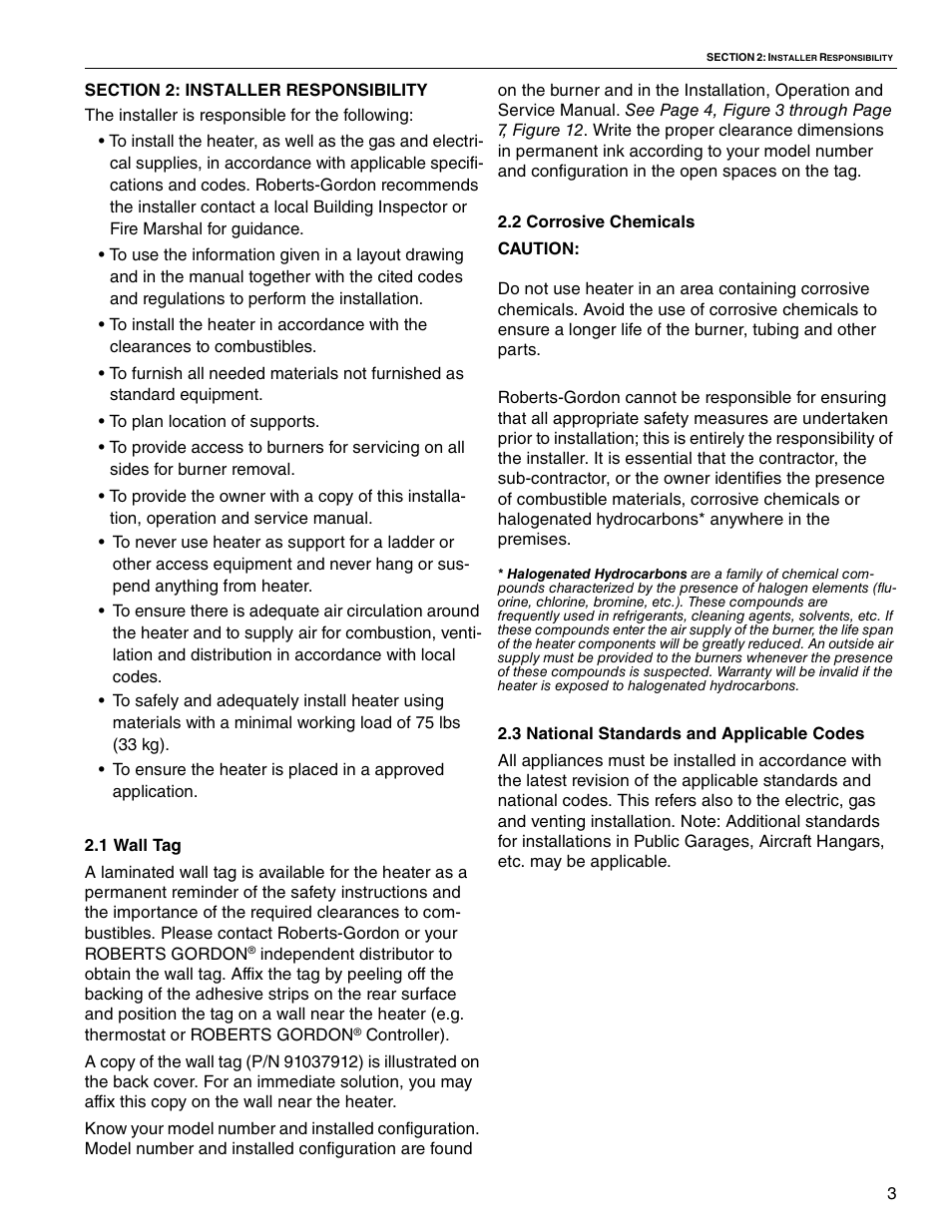Roberts Gorden VANTAGE II CTH2-80 User Manual | Page 9 / 32