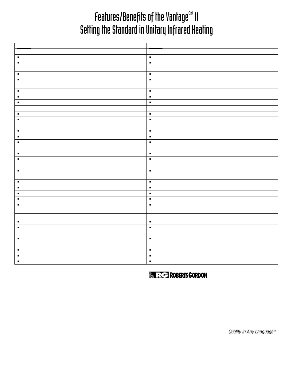 Roberts Gorden II User Manual | 1 page