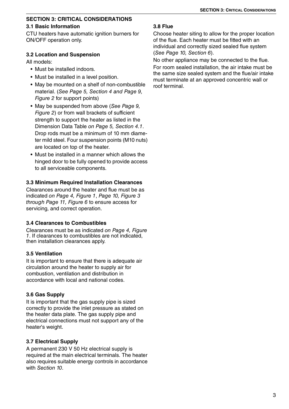 Section 3: critical considerations | Roberts Gorden COMBAT CTU 22 TO 115 User Manual | Page 9 / 51