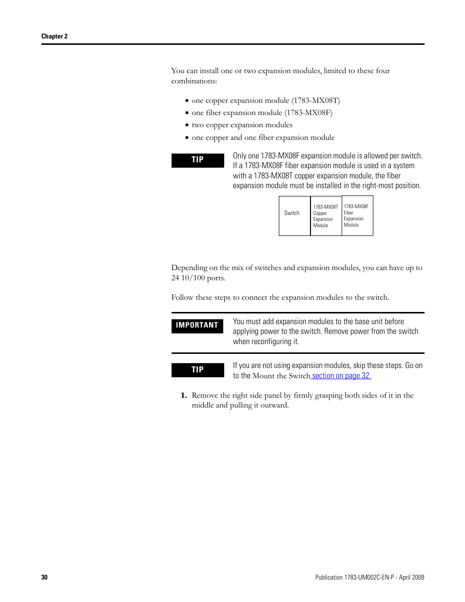 Rockwell Tools STRATIX 8000 ETHERNET 1783-MS10T User Manual | Page 30 / 92