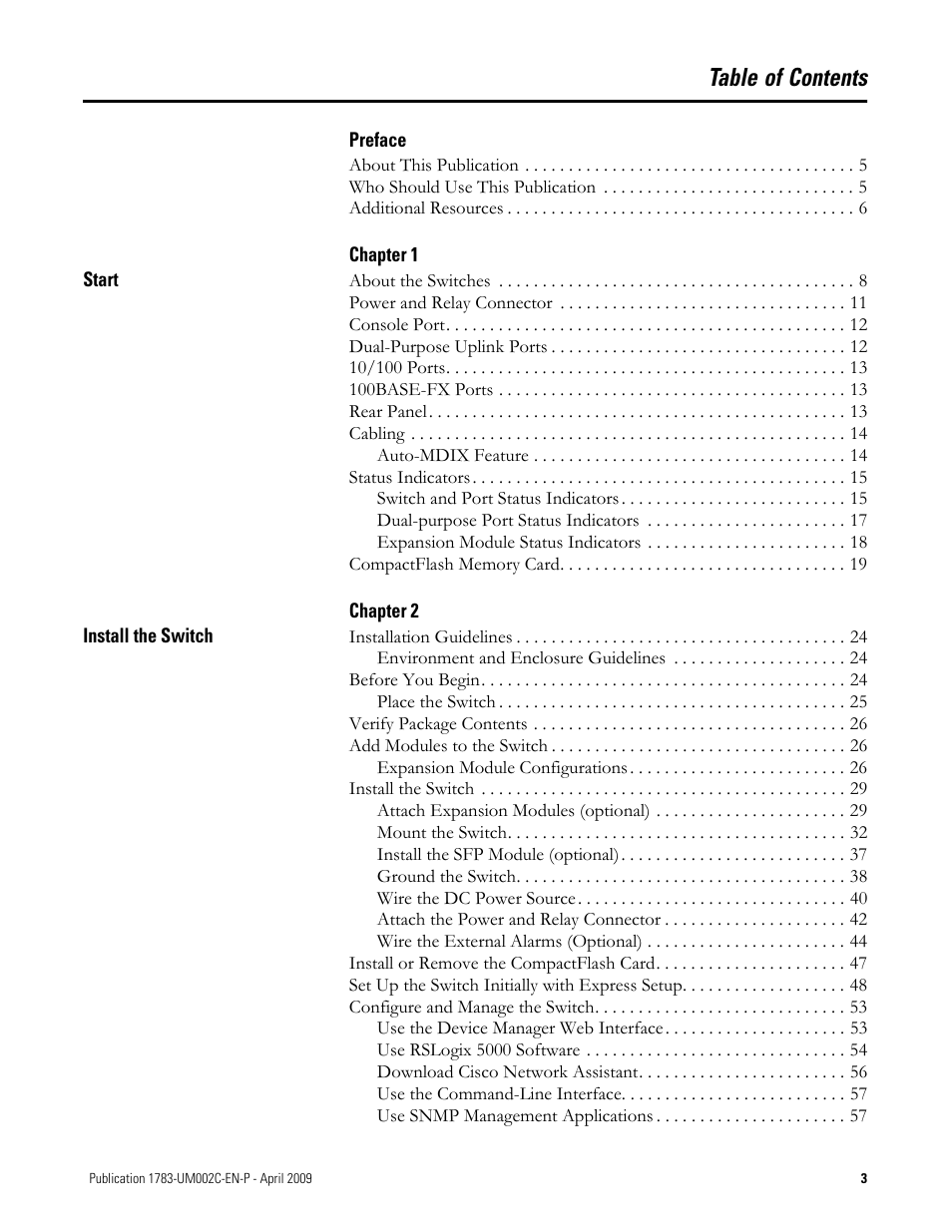 Rockwell Tools STRATIX 8000 ETHERNET 1783-MS10T User Manual | Page 5 / 92
