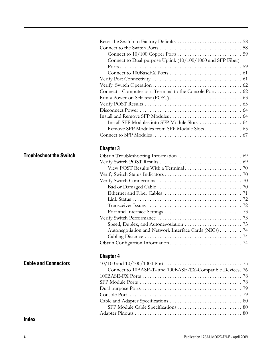 Rockwell Tools STRATIX 8000 ETHERNET 1783-MS10T User Manual | Page 6 / 92