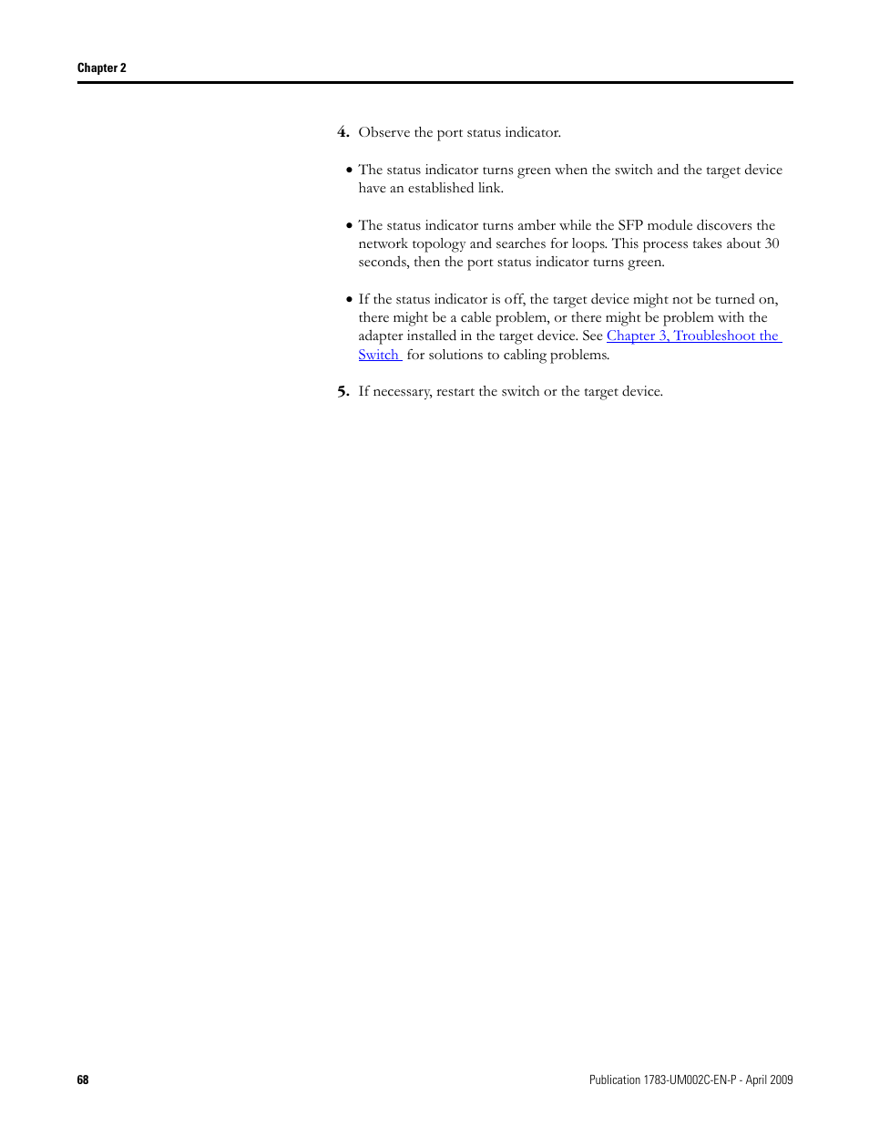 Rockwell Tools STRATIX 8000 ETHERNET 1783-MS10T User Manual | Page 68 / 92