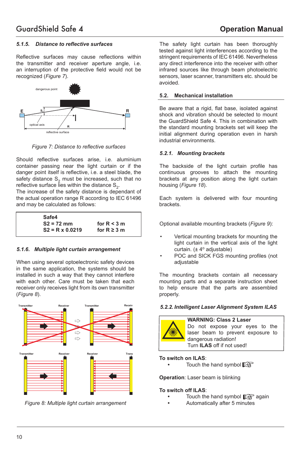 Guardshield safe 4, Operation manual | Rockwell Tools GUARDSHIELD SAFE 4 User Manual | Page 10 / 24