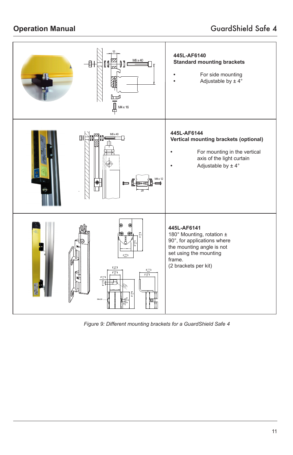 Operation manual guardshield safe 4 | Rockwell Tools GUARDSHIELD SAFE 4 User Manual | Page 11 / 24