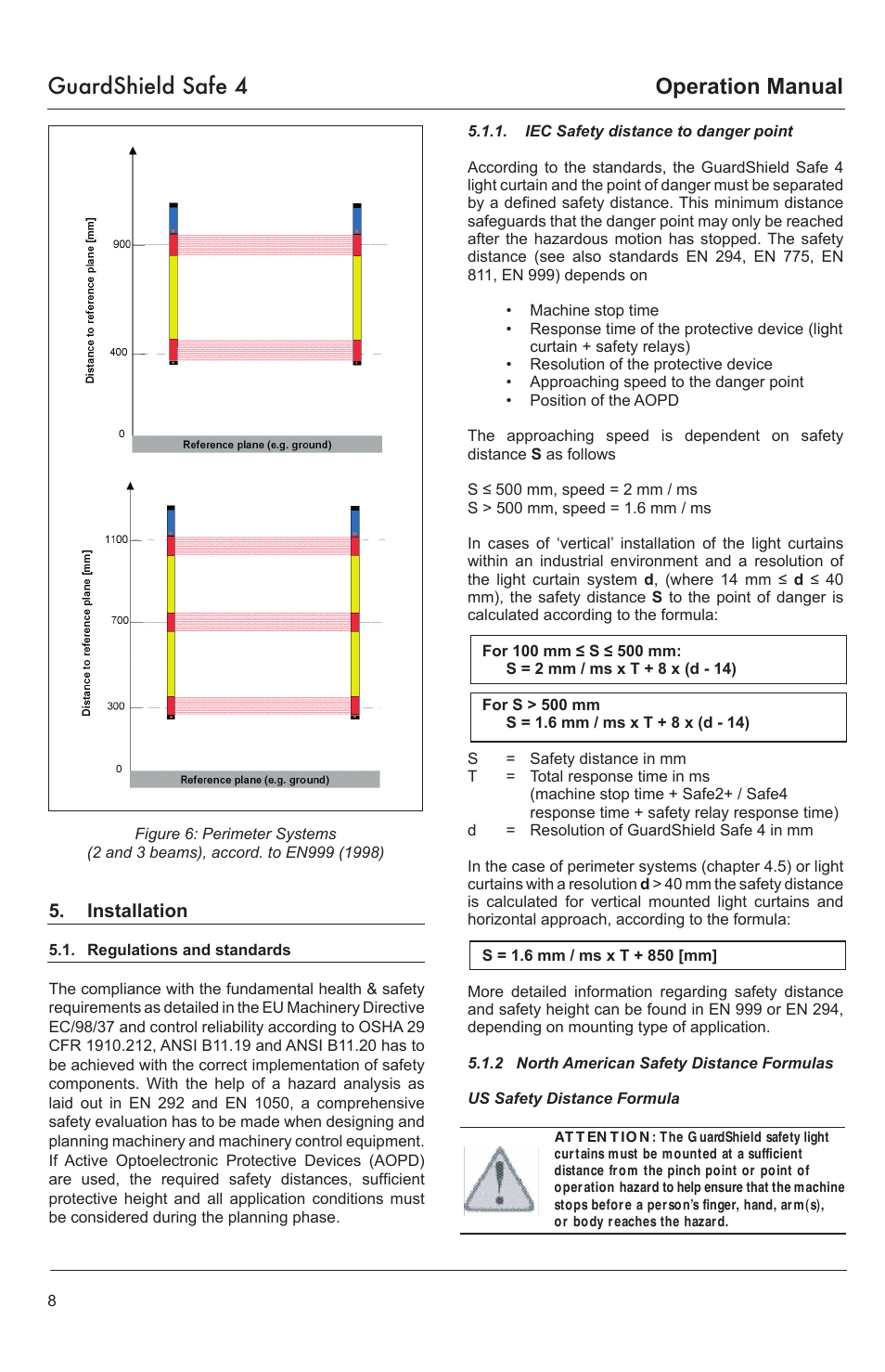 Guardshield safe 4, Operation manual | Rockwell Tools GUARDSHIELD SAFE 4 User Manual | Page 8 / 24