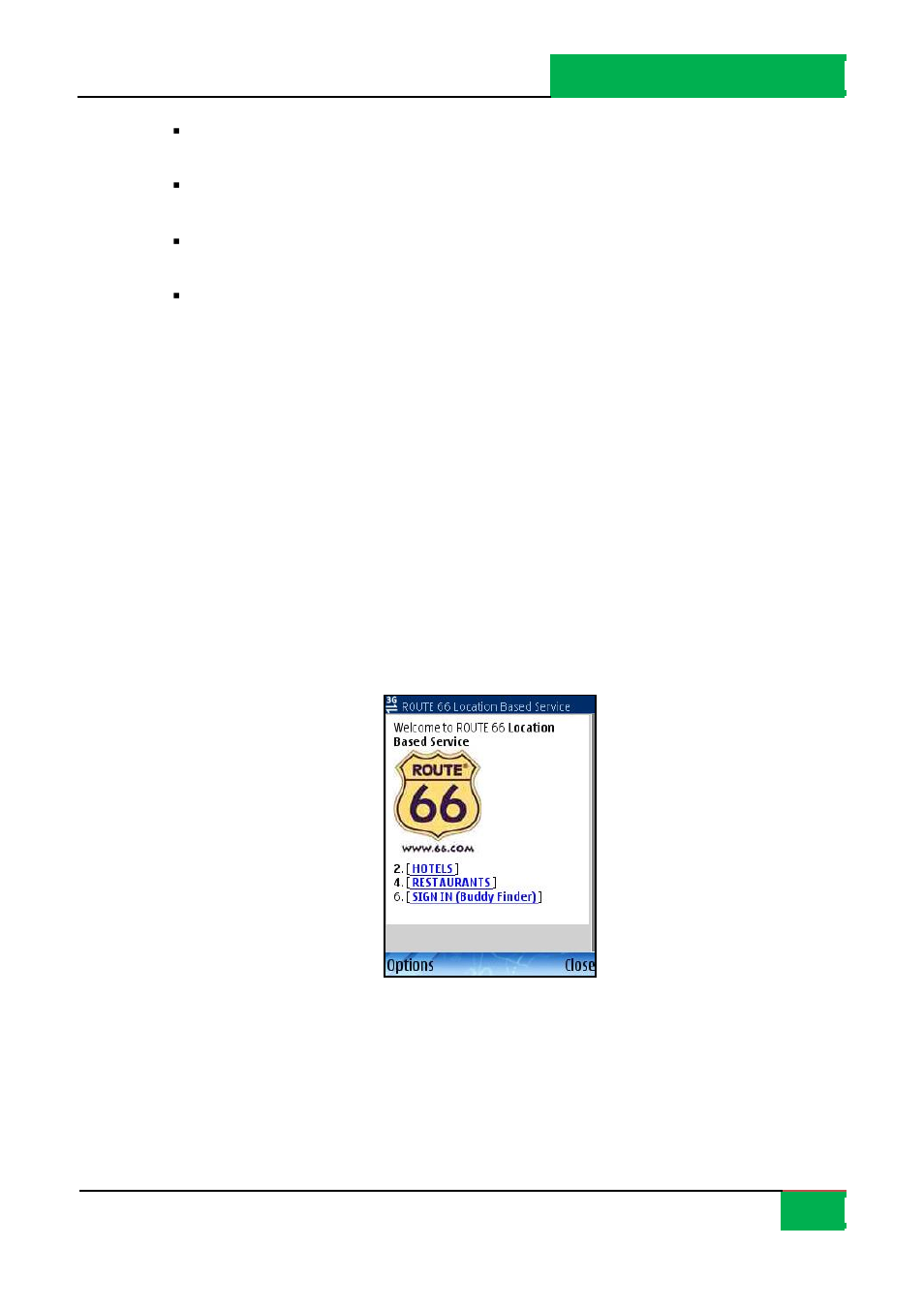 Location based service [* s60 | ROUTE 66 Mobile 8 User Manual | Page 111 / 114