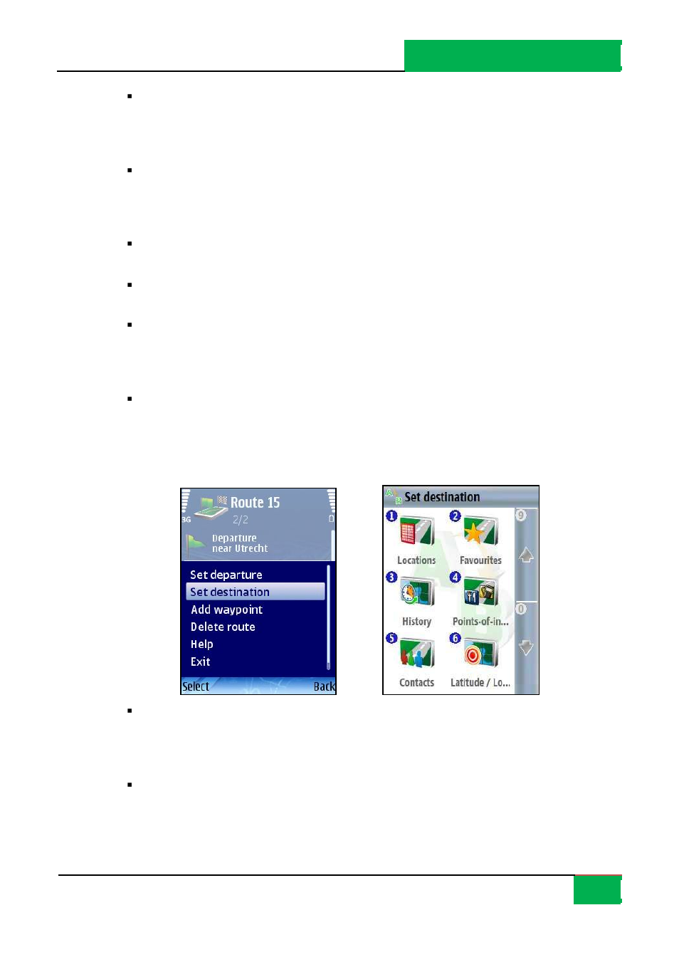Define destination | ROUTE 66 Mobile 8 User Manual | Page 21 / 114