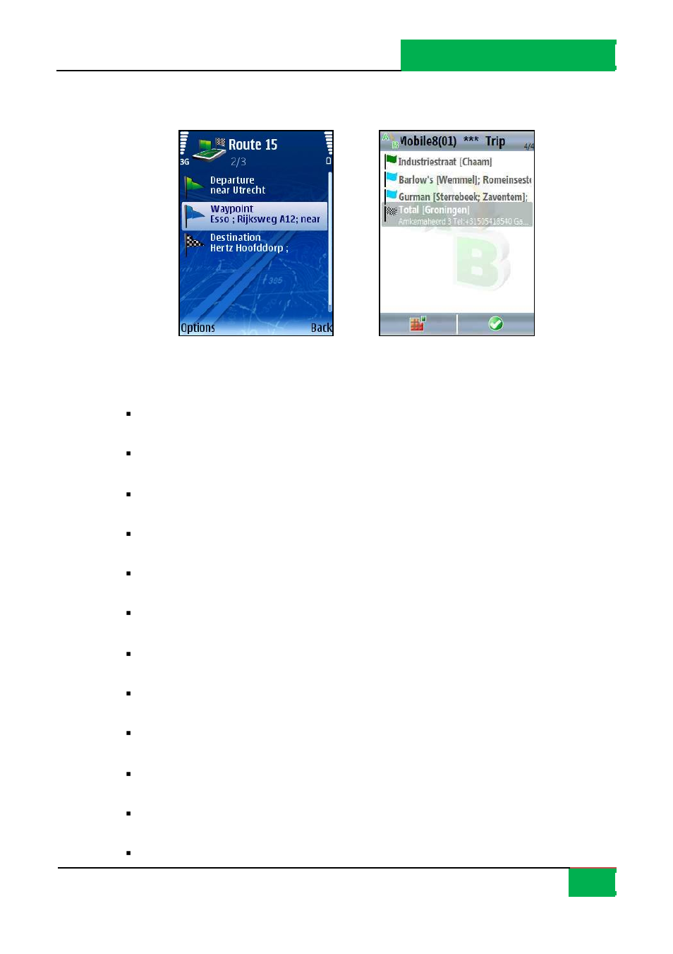 Open a trip | ROUTE 66 Mobile 8 User Manual | Page 23 / 114