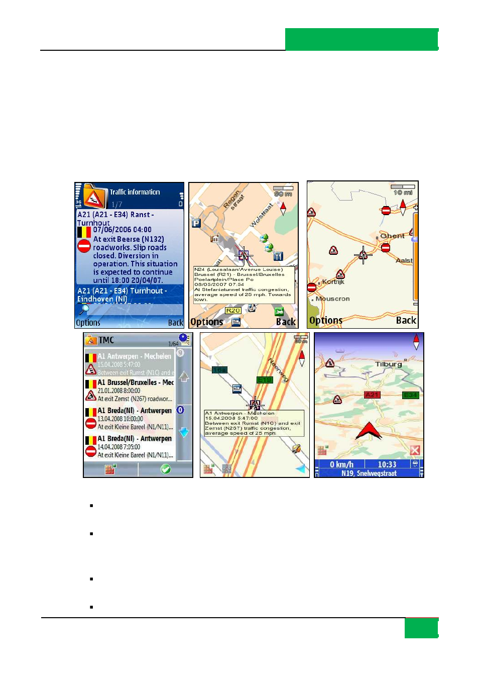 Use traffic service | ROUTE 66 Mobile 8 User Manual | Page 49 / 114