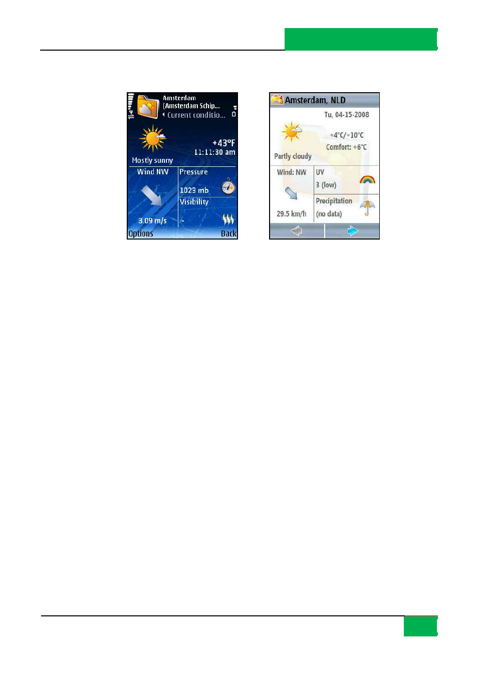 Weather: current conditions | ROUTE 66 Mobile 8 User Manual | Page 66 / 114