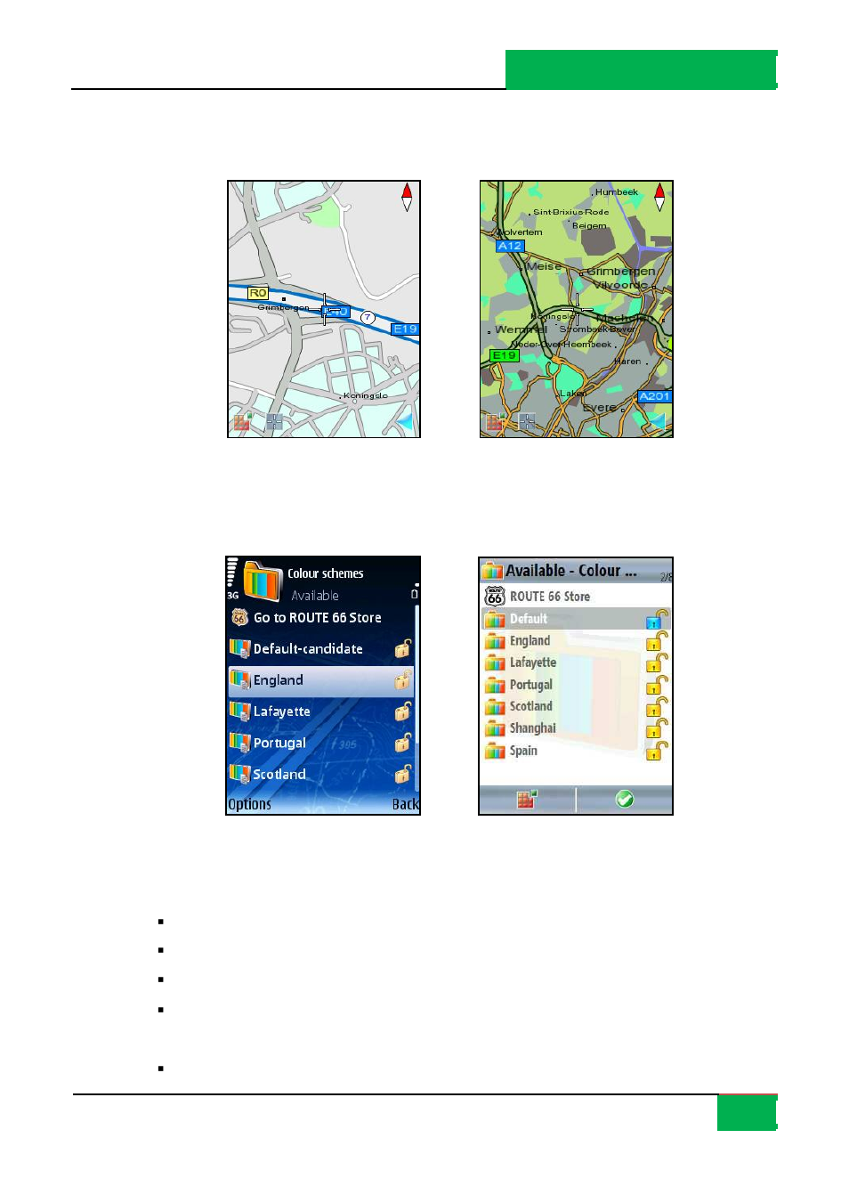 Colour schemes | ROUTE 66 Mobile 8 User Manual | Page 67 / 114