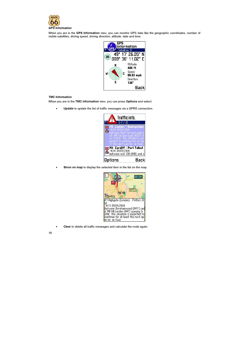 ROUTE 66 Mobile 2005 User Manual | Page 18 / 23