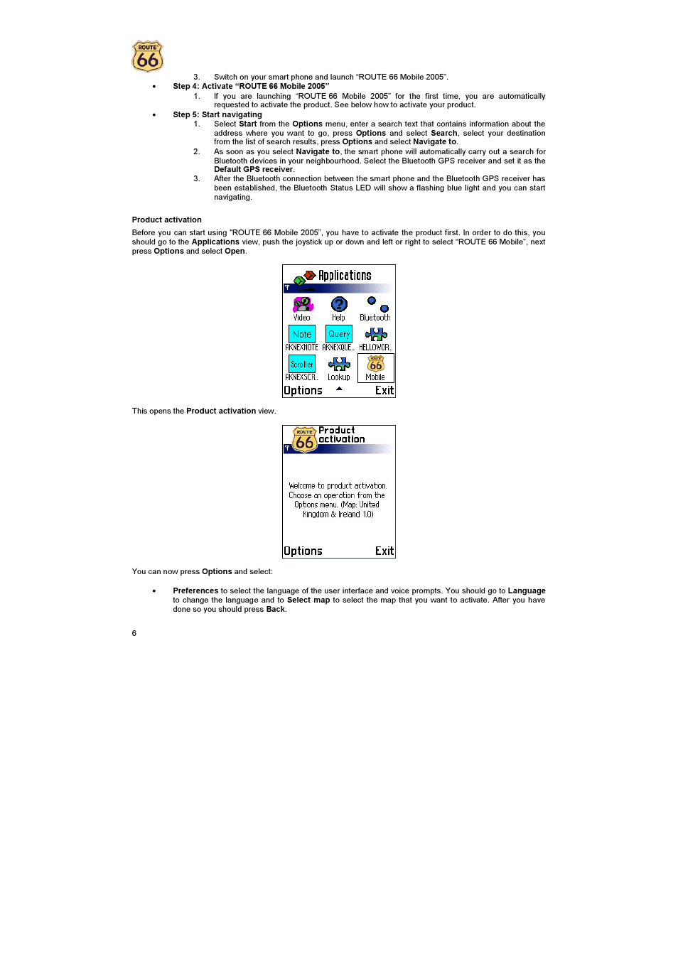 ROUTE 66 Mobile 2005 User Manual | Page 6 / 23