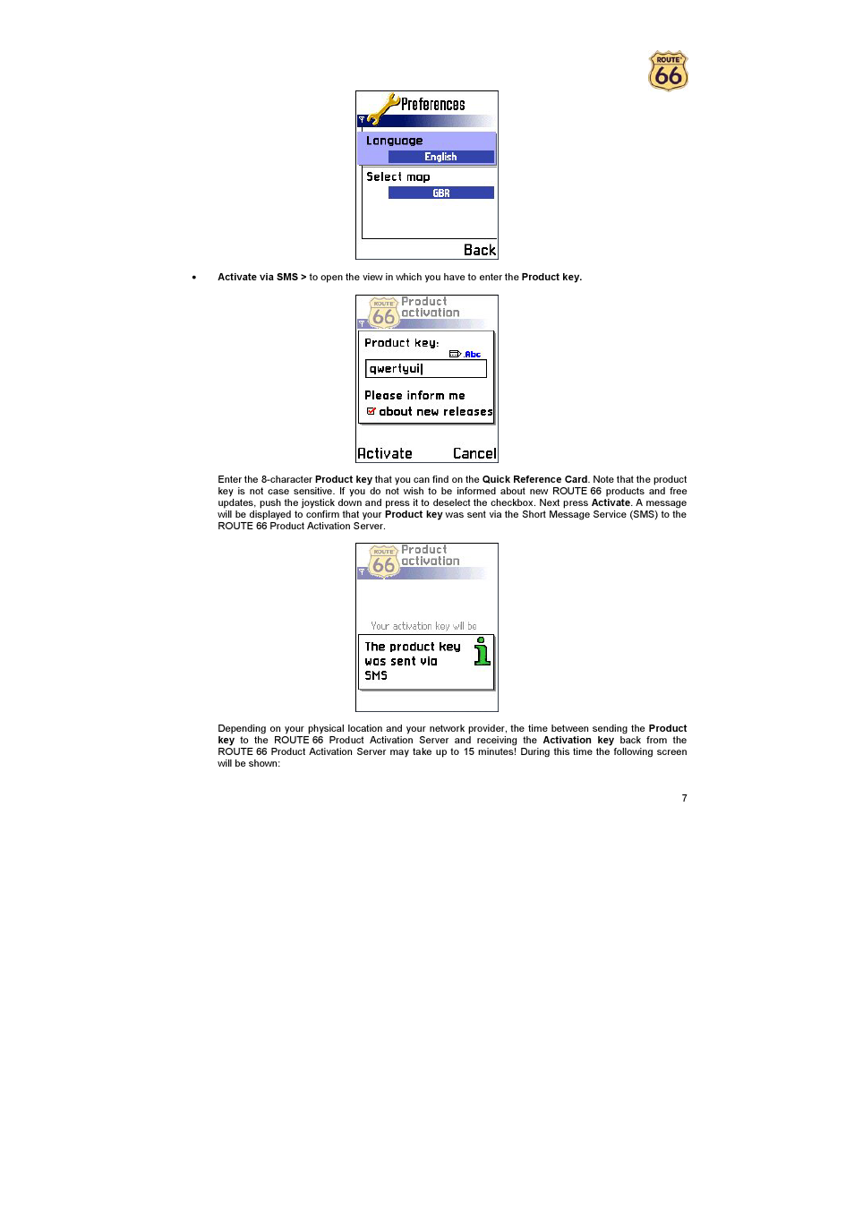 ROUTE 66 Mobile 2005 User Manual | Page 7 / 23