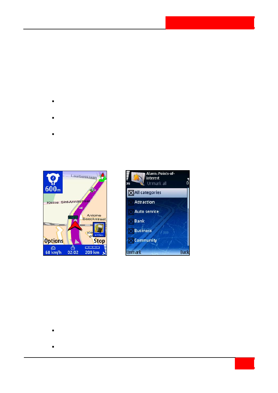Alarm: points-of-interest | ROUTE 66 SYMBIAN S60 V3 User Manual | Page 101 / 114
