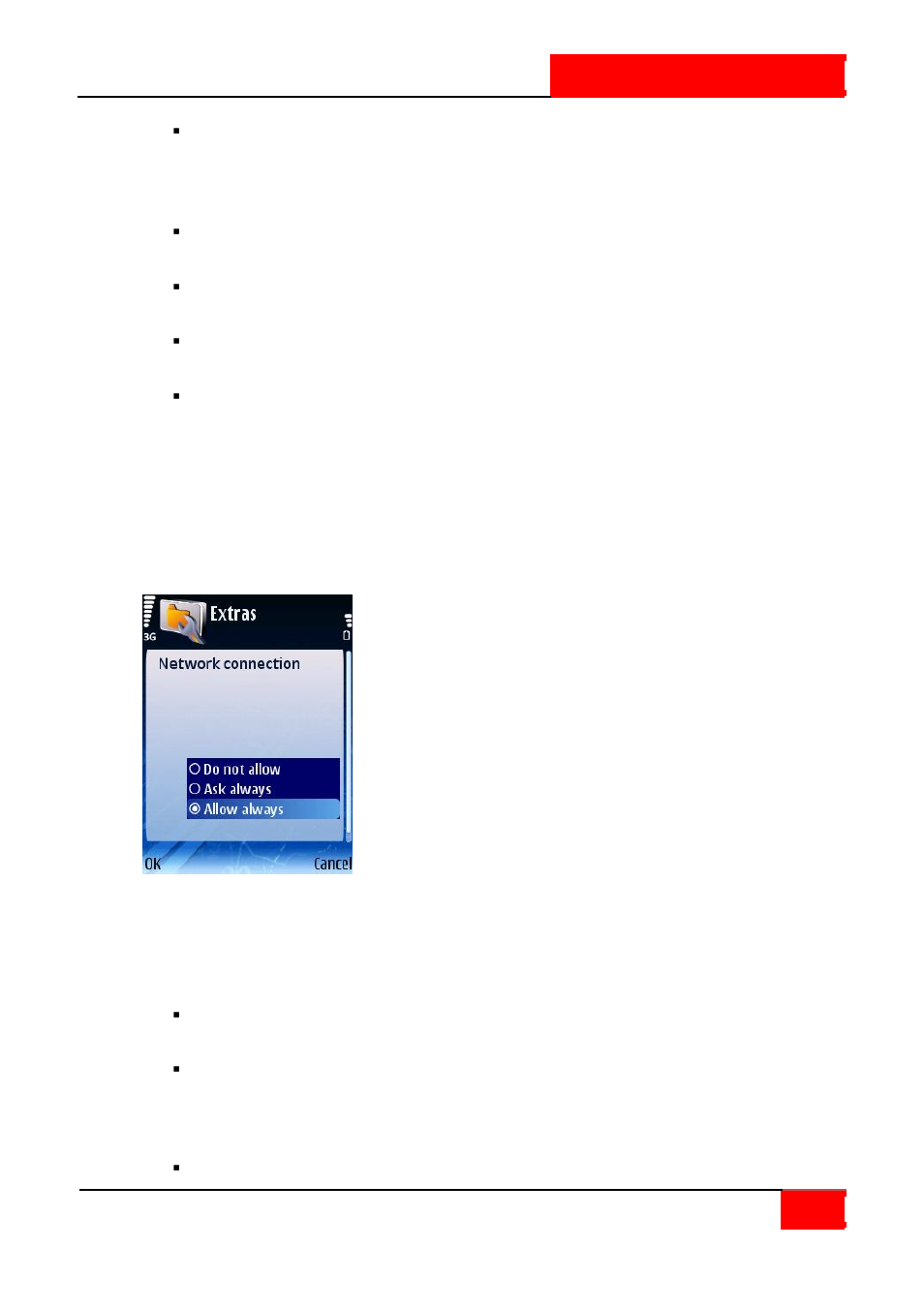 Network connection | ROUTE 66 SYMBIAN S60 V3 User Manual | Page 105 / 114