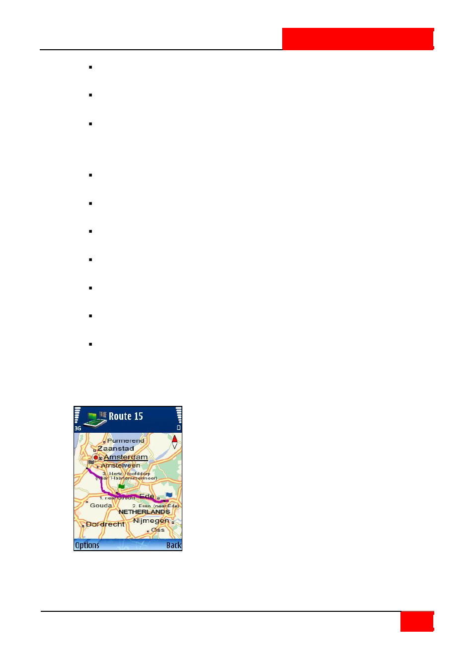 Show route | ROUTE 66 SYMBIAN S60 V3 User Manual | Page 26 / 114
