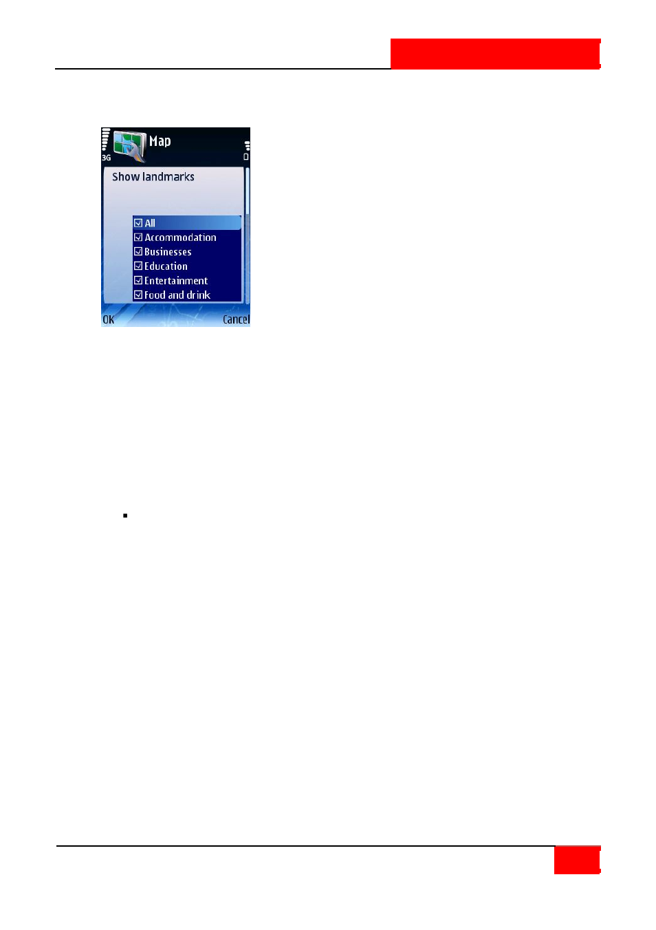 Show landmarks | ROUTE 66 SYMBIAN S60 V3 User Manual | Page 88 / 114