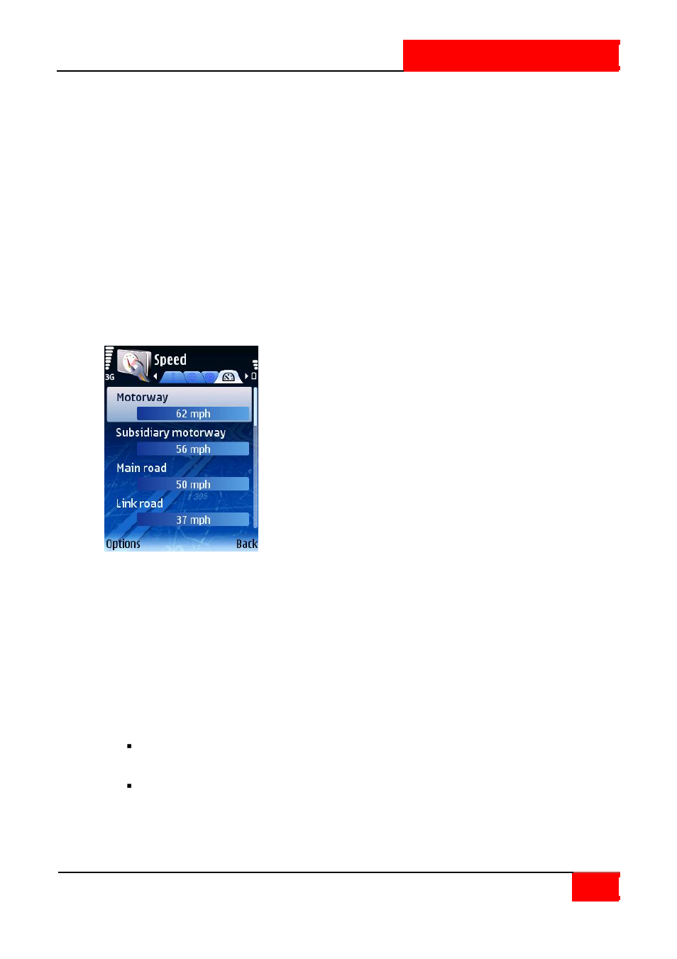 Speed: advanced | ROUTE 66 SYMBIAN S60 V3 User Manual | Page 98 / 114