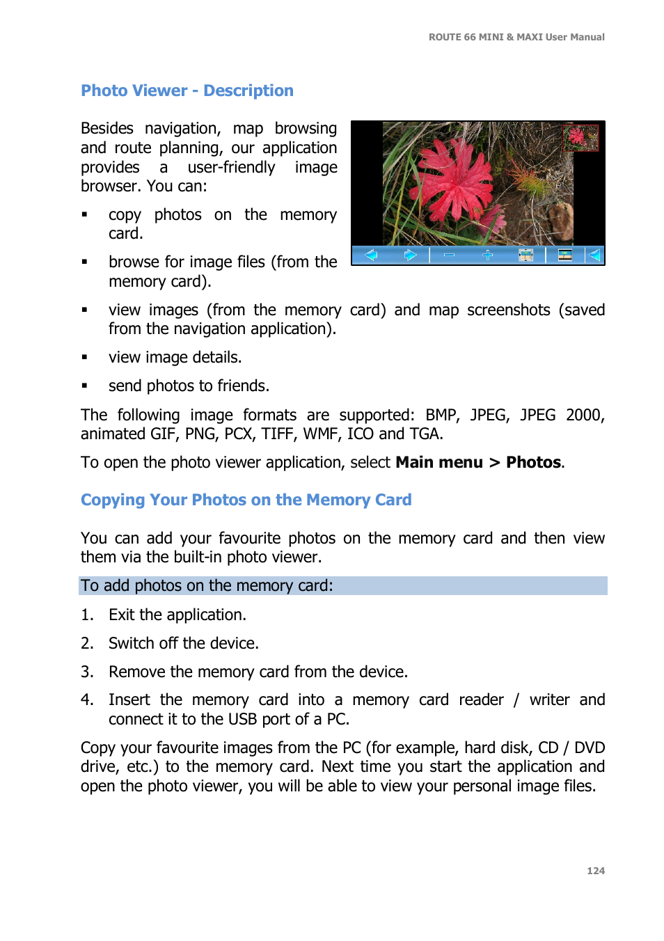 ROUTE 66 Mini Maxi User Manual | Page 124 / 128