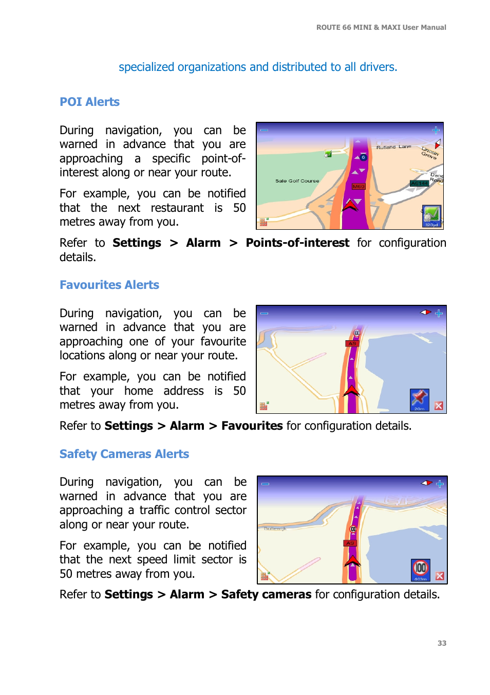 ROUTE 66 Mini Maxi User Manual | Page 33 / 128