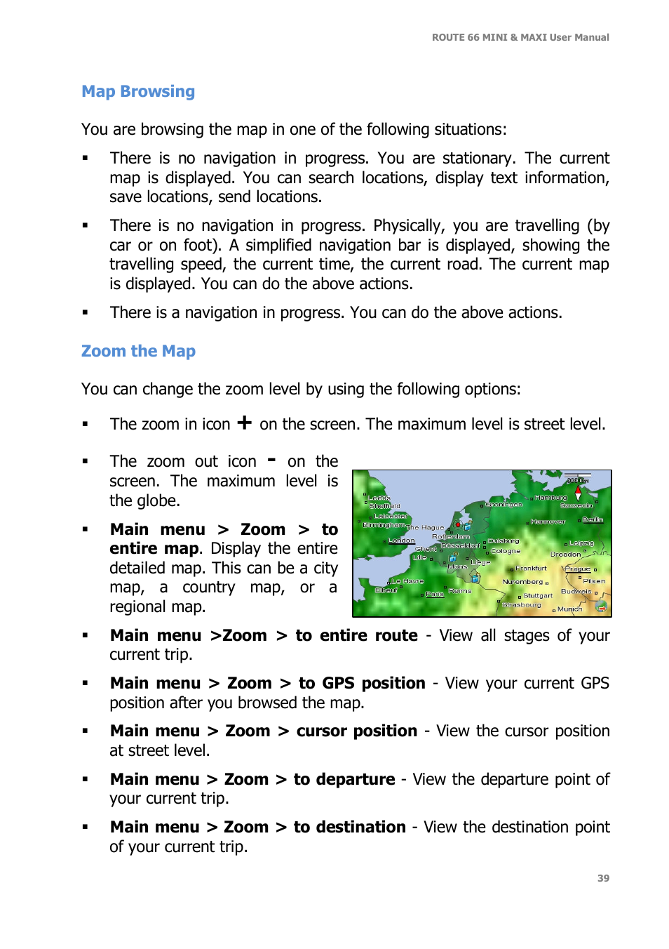 ROUTE 66 Mini Maxi User Manual | Page 39 / 128