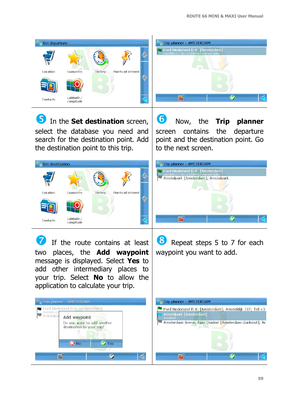 ROUTE 66 Mini Maxi User Manual | Page 59 / 128