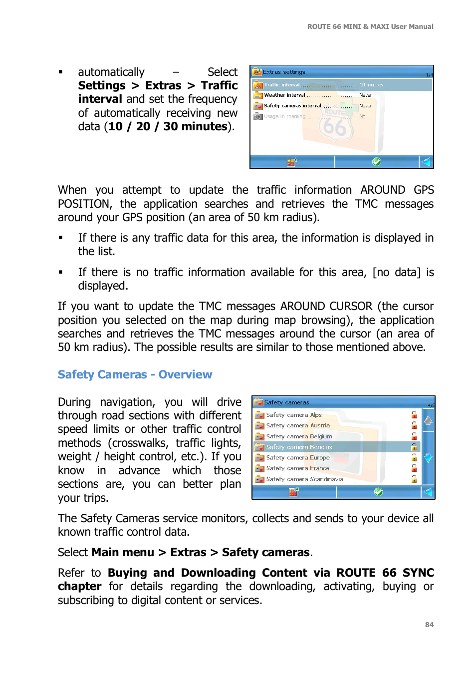 ROUTE 66 Mini Maxi User Manual | Page 84 / 128