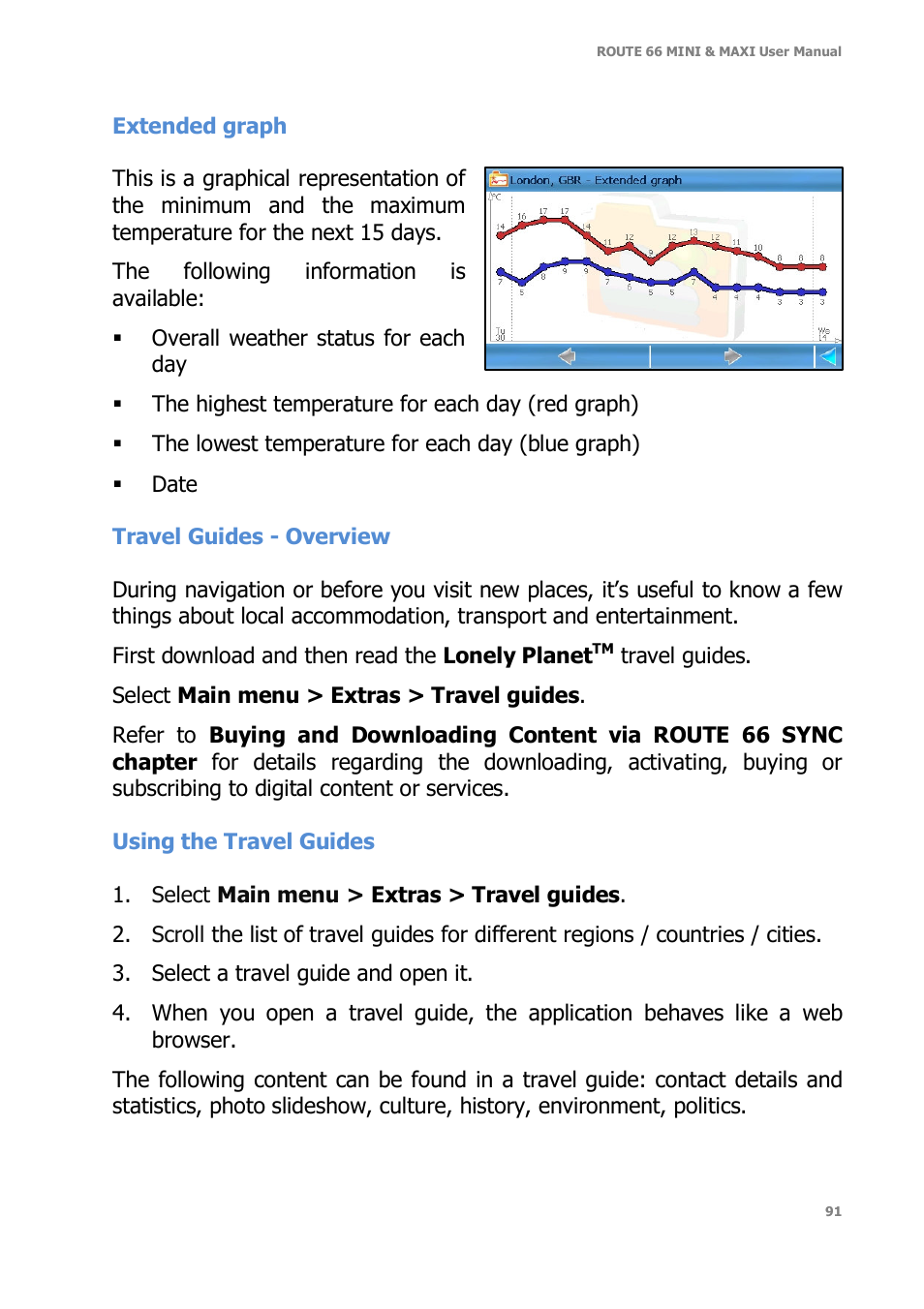 ROUTE 66 Mini Maxi User Manual | Page 91 / 128