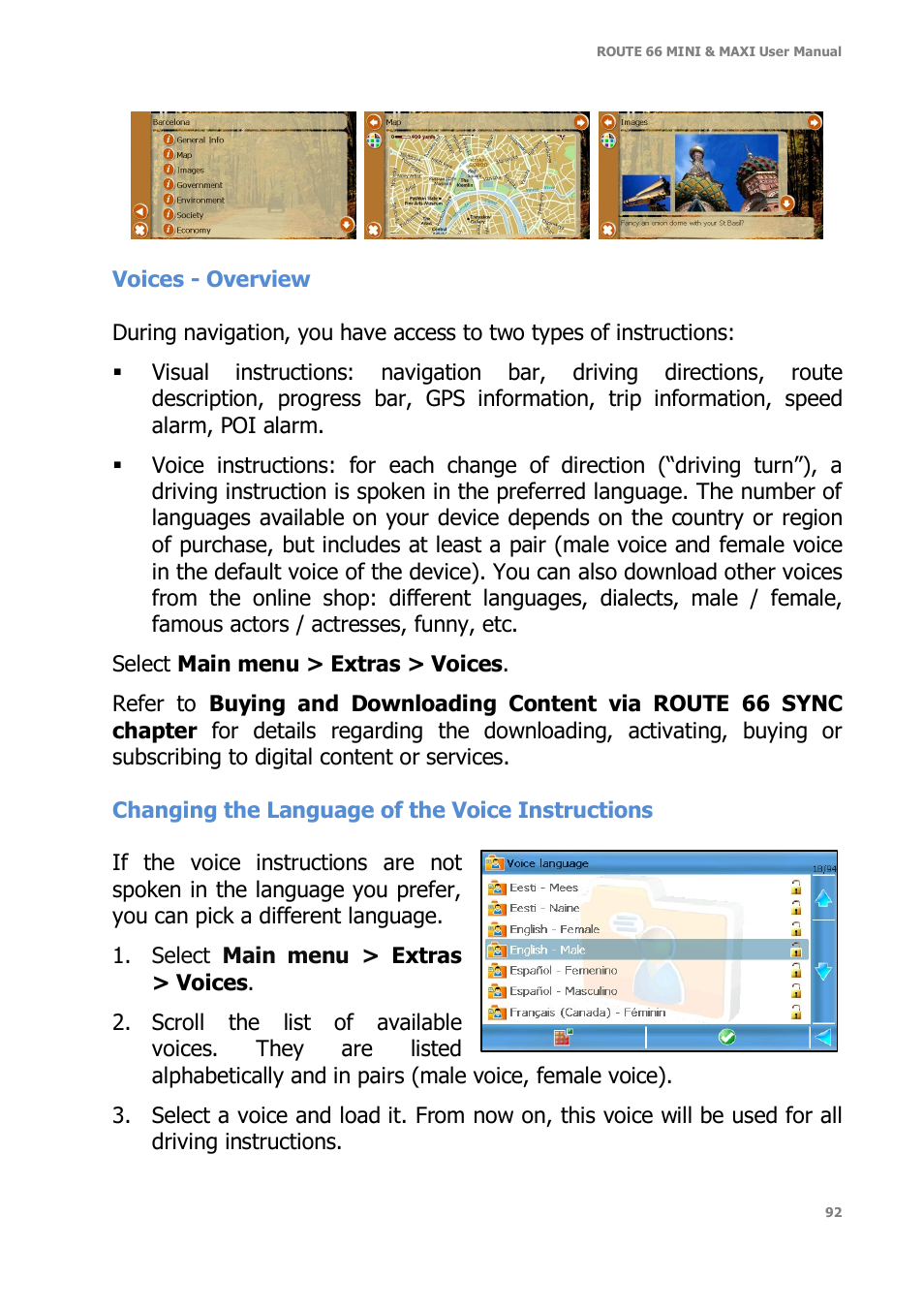 ROUTE 66 Mini Maxi User Manual | Page 92 / 128