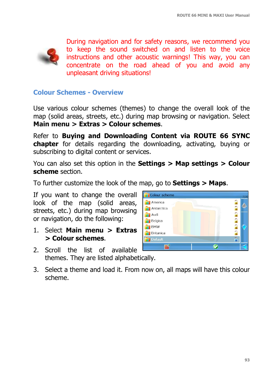 ROUTE 66 Mini Maxi User Manual | Page 93 / 128