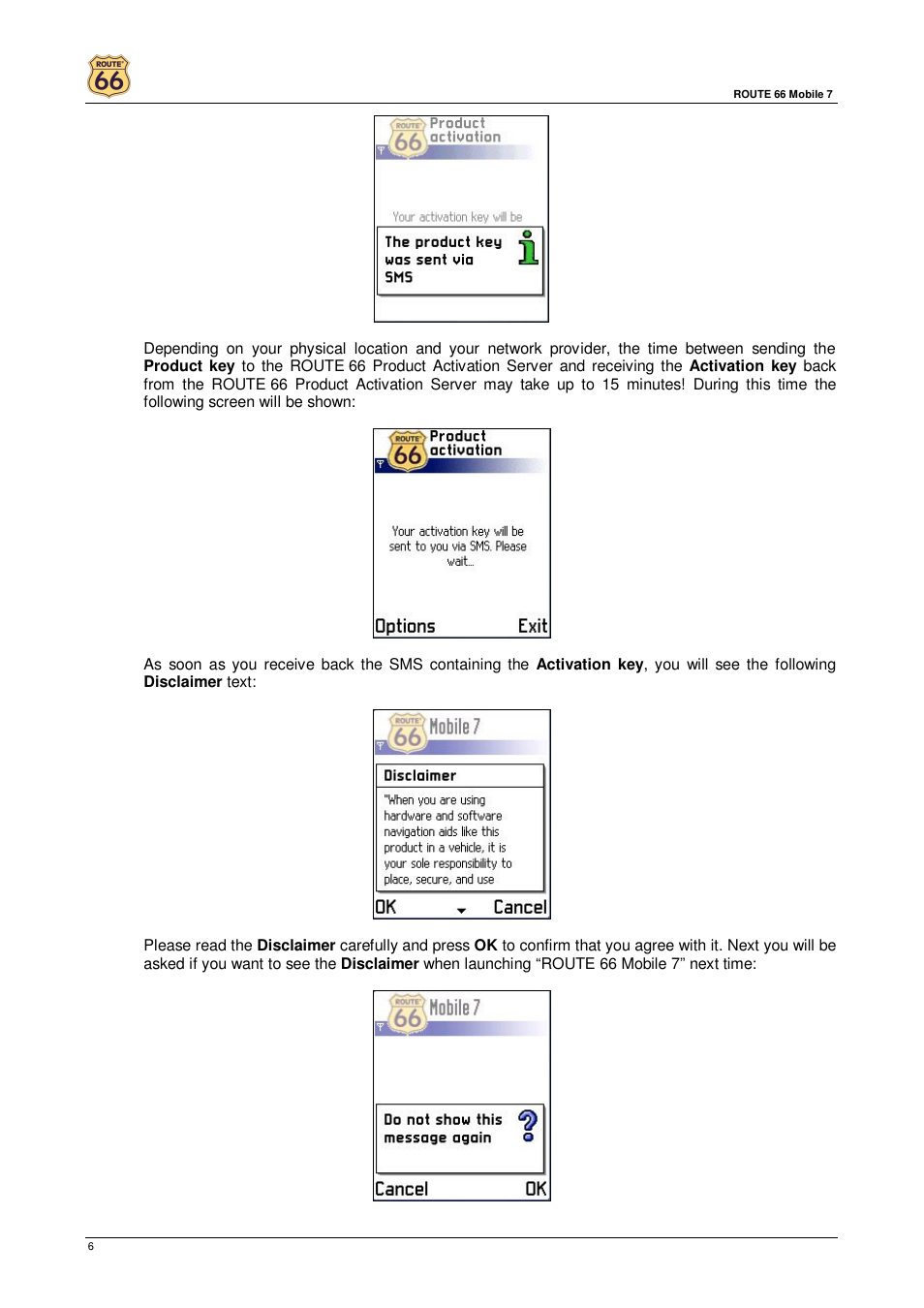 ROUTE 66 Mobile 7 User Manual | Page 6 / 21