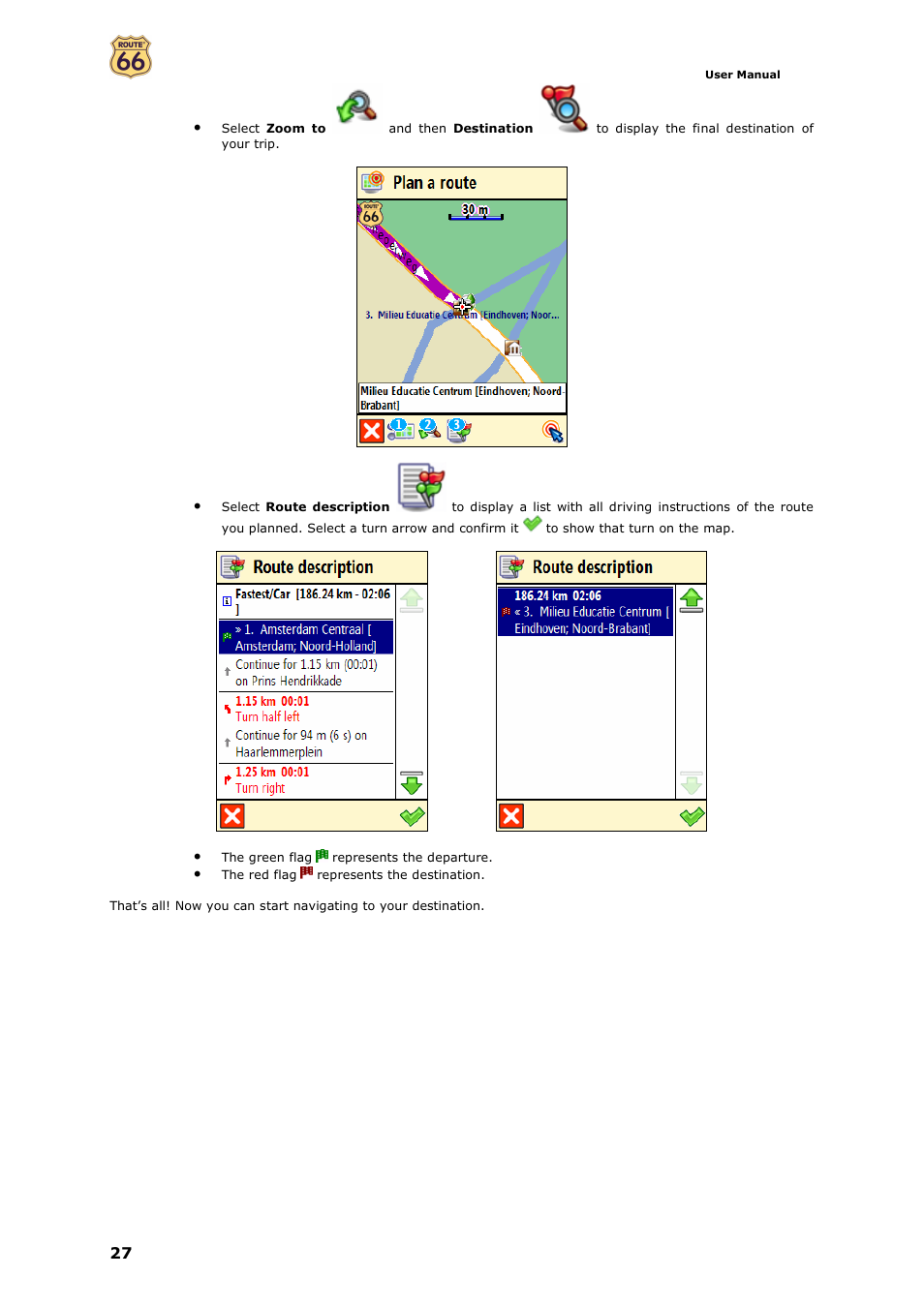 ROUTE 66 Mobile 7 WMS User Manual | Page 27 / 71