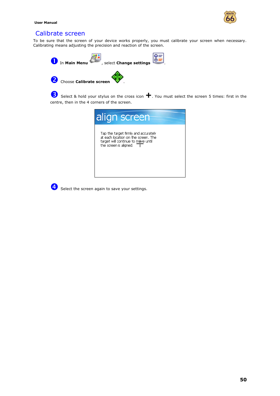 ROUTE 66 Navigate 7 User Manual | Page 50 / 74
