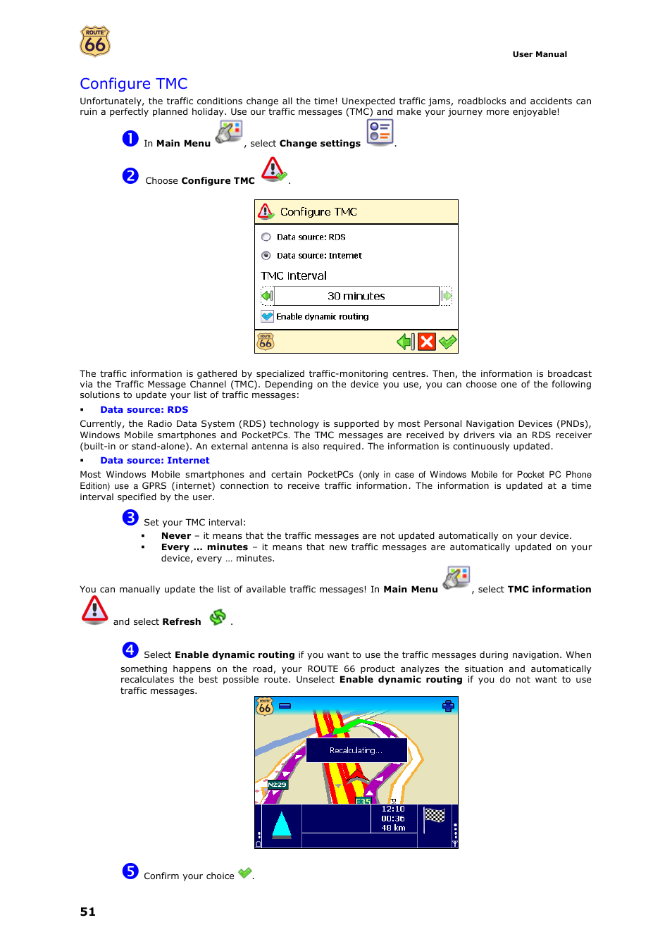 ROUTE 66 Navigate 7 User Manual | Page 51 / 74