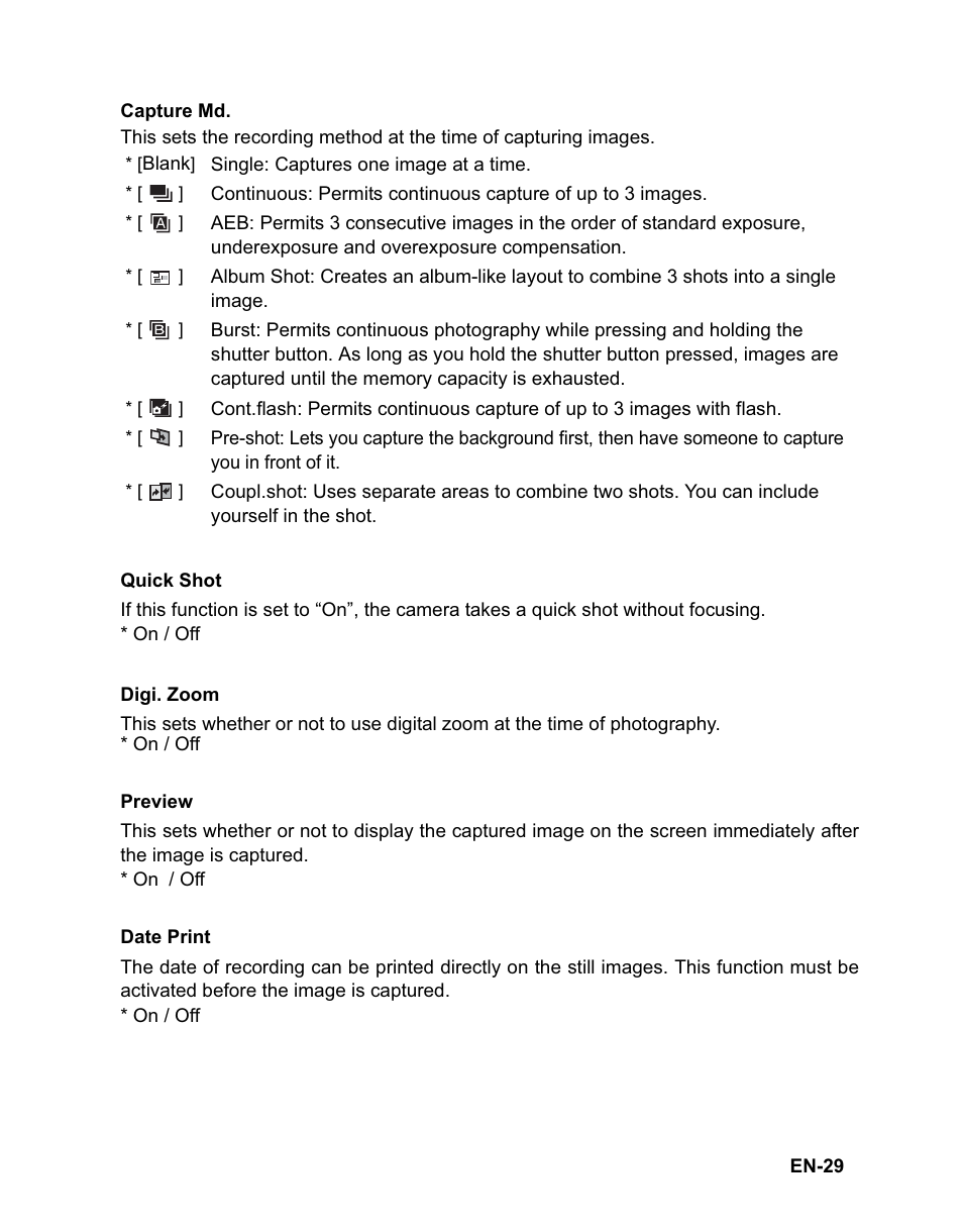 Rollei Flexline 140 User Manual | Page 30 / 45