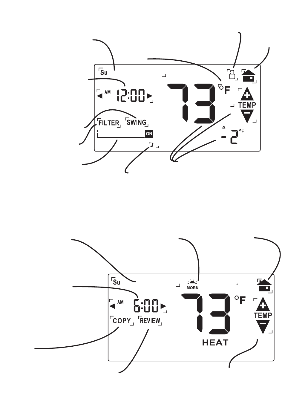 Menu screen program screen | ritetemp 8030C User Manual | Page 3 / 7