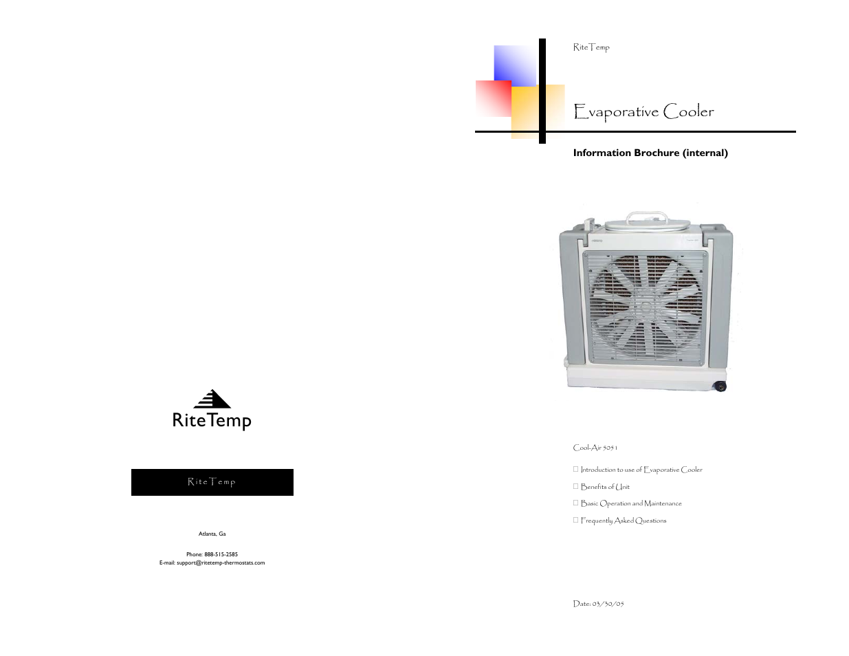 ritetemp 5051 User Manual | 8 pages