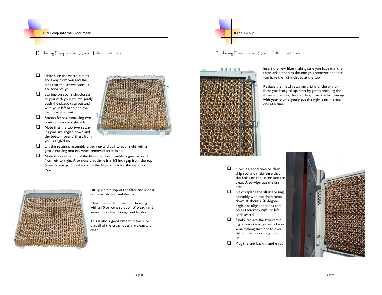 ritetemp 5051 User Manual | Page 8 / 8