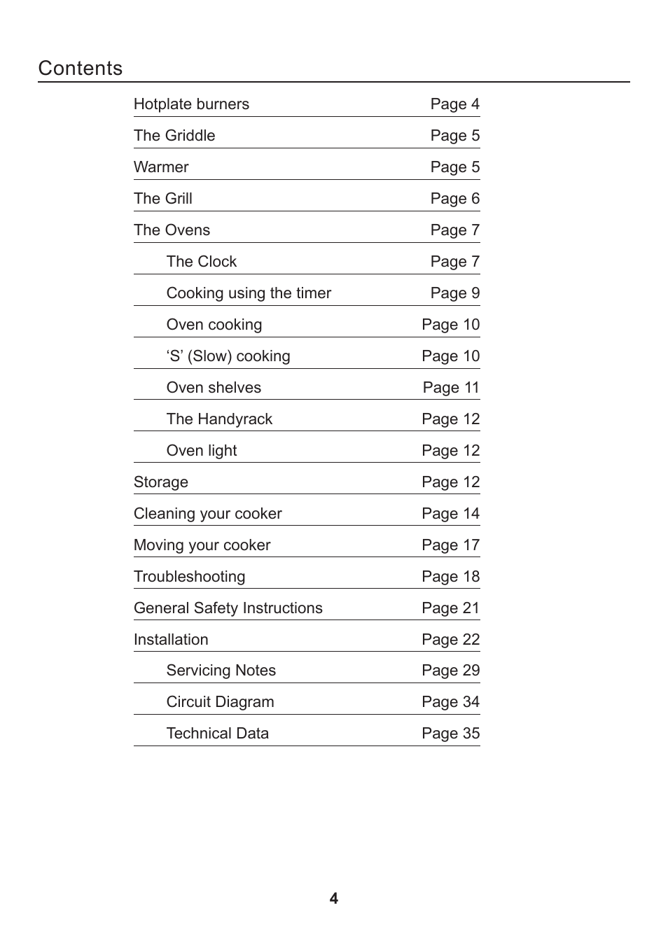 Rangemaster CLASSIC 110 GAS FSD User Manual | Page 4 / 28