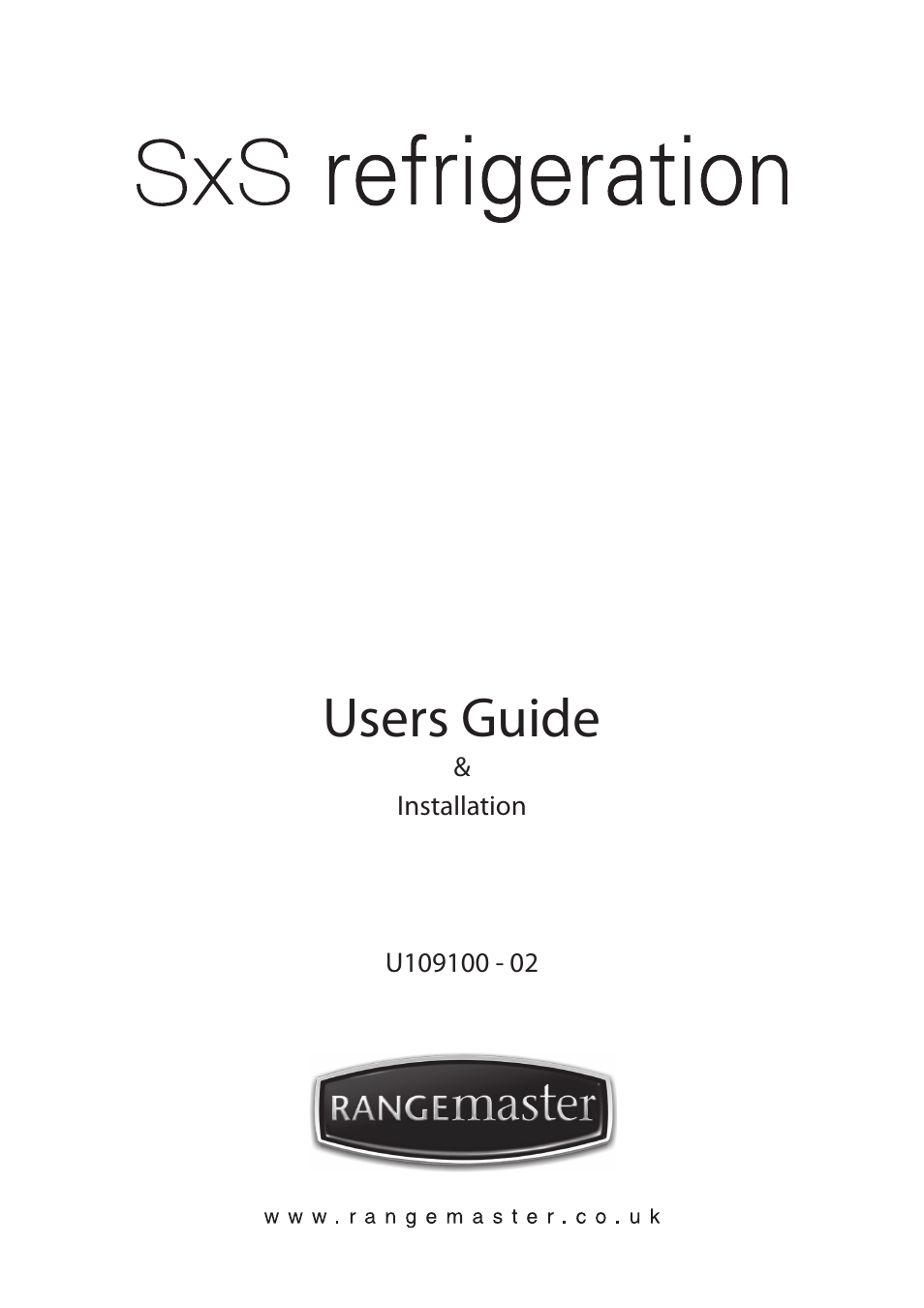 Rangemaster U109100 - 02 User Manual | 24 pages
