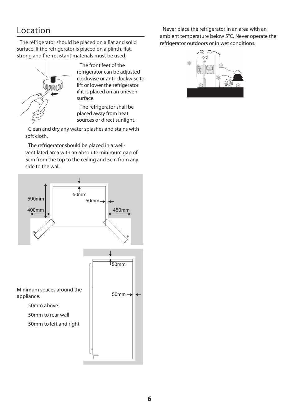 Location | Rangemaster U109100 - 02 User Manual | Page 6 / 24