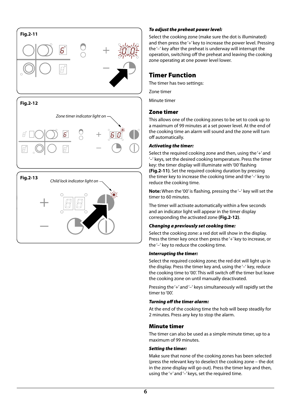 Timer function | Rangemaster RC77 User Manual | Page 8 / 20