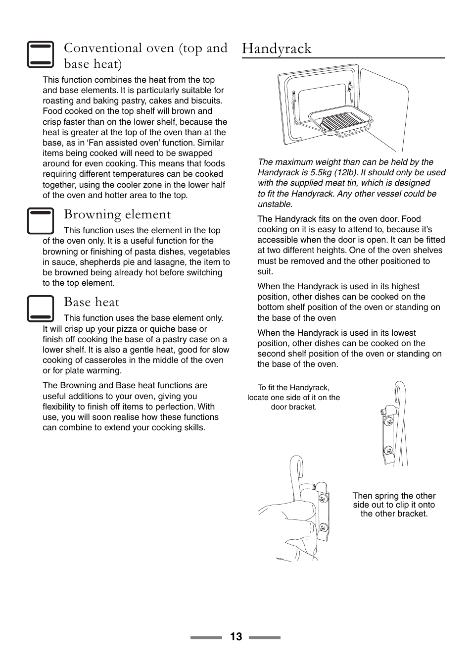 Handyrack | Rangemaster 90 User Manual | Page 13 / 40