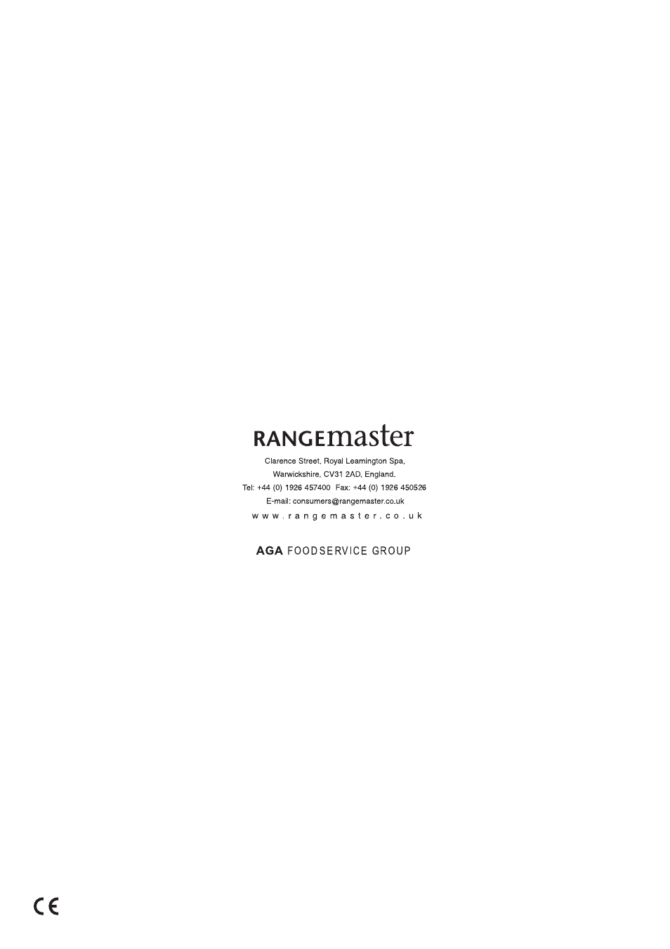 Rangemaster 90 User Manual | Page 40 / 40