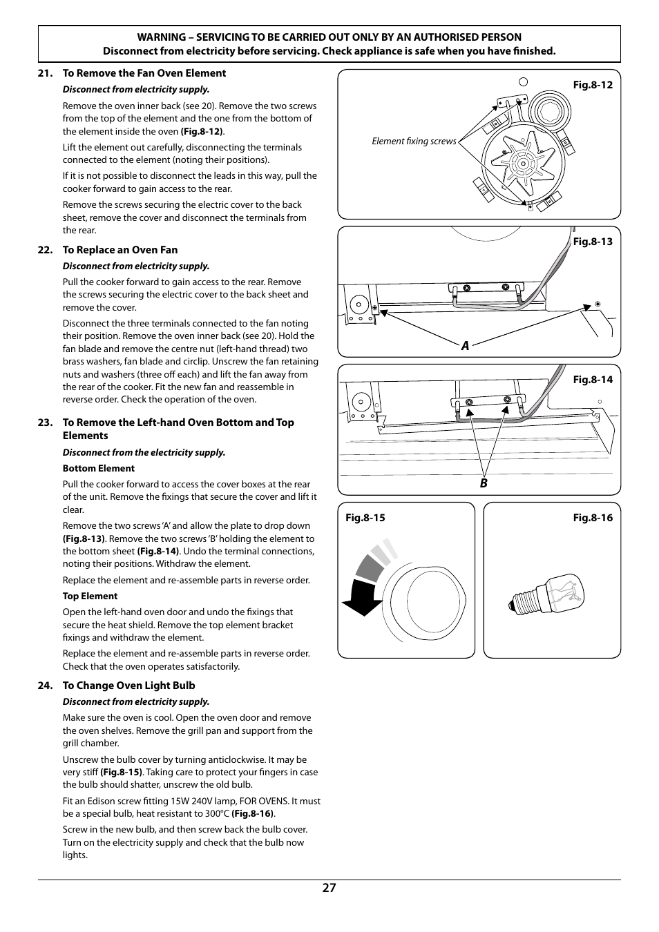 Rangemaster Elan 90 Induction Cooker U109987 - 01 User Manual | Page 29 / 36