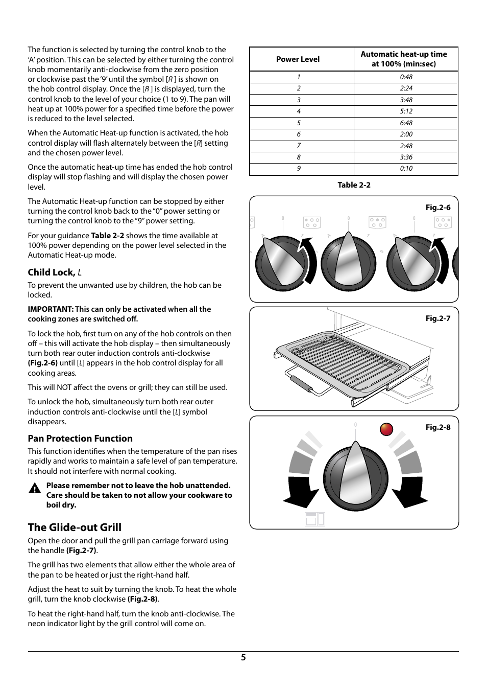 The glide-out grill | Rangemaster Elan 90 Induction Cooker U109987 - 01 User Manual | Page 7 / 36